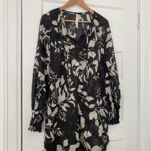 Iris Setlawke floral cotton button up dress